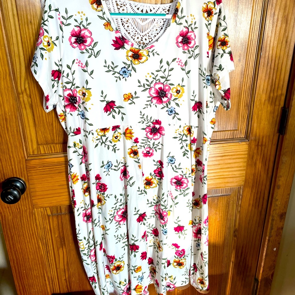 2x floral Bobbie Brooks flirty dress